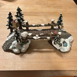 Department 56 Village Mill Creek Wooden Bridge ￼🎄